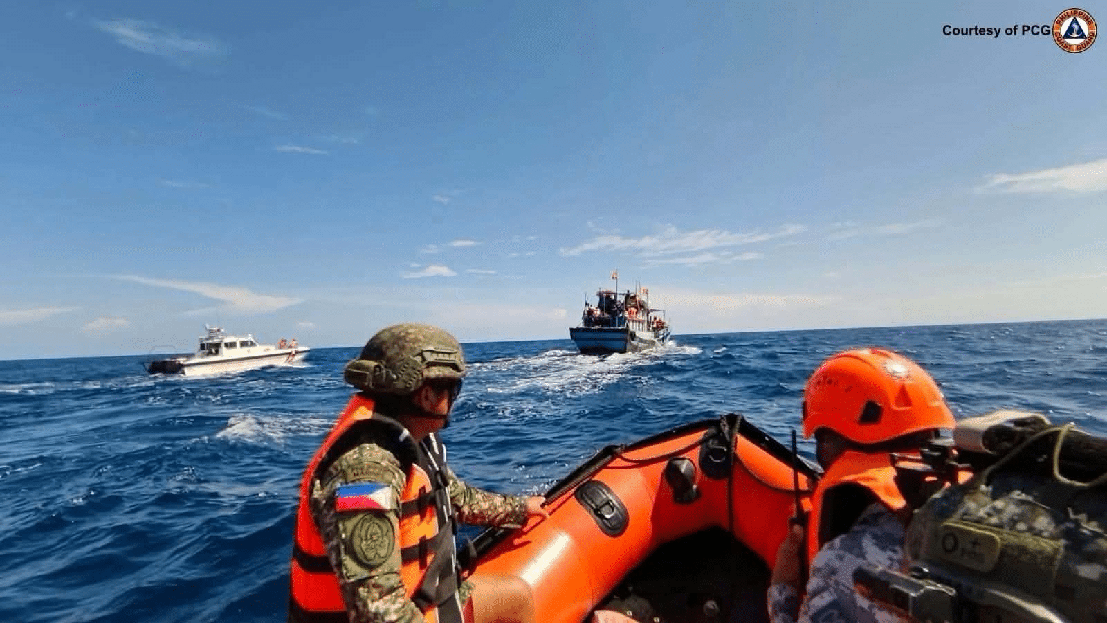 Philippine Coast Guard Chases Off Foreign Fishing Boat Near Lawak Island